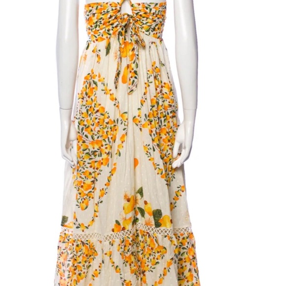 NWT FARM Rio Cashew Crossed Back Maxi Dress - Picture 10 of 14